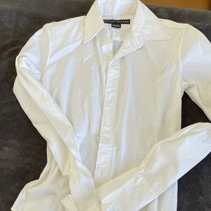 White Ralph Lauren Black Label button down blouse